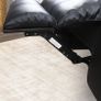 3 Seater leather Recliner Sofa Black, brand new! Image 8