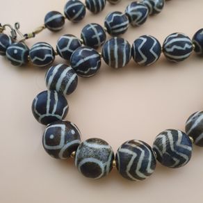 Rare Authentic Antique Burmese Pumtek Pyu Beads Necklace