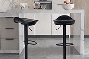 Set of 2 Bar Stools with Adjustable