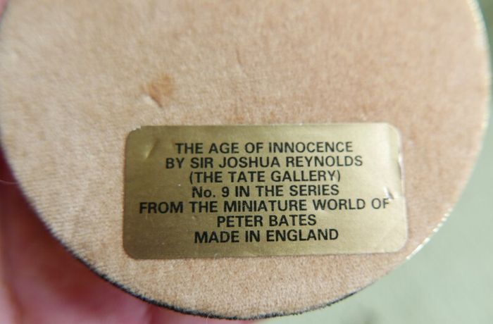 Miniature Portrait of 'The Age of Innocence' By Sir Joshua Reynolds From The Miniature World Of Peter Bates and The Miniature World Of Peter Bates The Swinburne Children