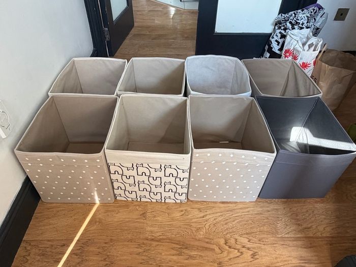 Fabric Storage Boxes Bundle of 8