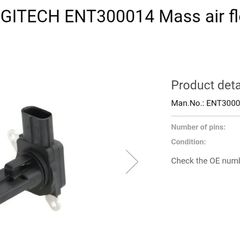 Mass air flow sensor Volvo, Toyota see details