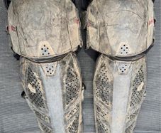 Fox knee shin guards , size XL