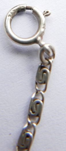 Vintage Catholic Pendant on Sterling Silver 925 Necklace length 20" - 4,6g