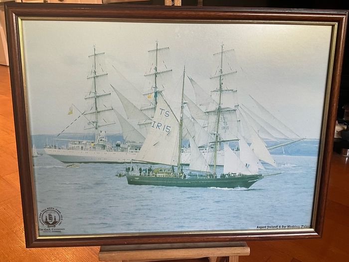 Print Commemorating Cutty Sark Tall Ships Race Visit to Cork July 1991