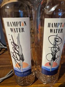 Hampton Water wine bottles signed by Jon Bon Jovi and Jesse Bongiovi