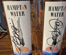 Hampton Water wine bottles signed by Jon Bon Jovi and Jesse Bongiovi