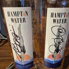 Hampton Water wine bottles signed by Jon Bon Jovi and Jesse Bongiovi
