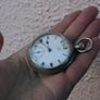 Omega Pocket Watch Men Sterling Silver  Rare Vintage Model Working Collectible Image 4