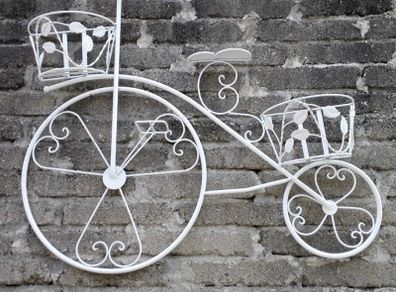 Bike planter on the wall