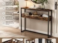 main image for ad Console Table Slim Vintage Brown