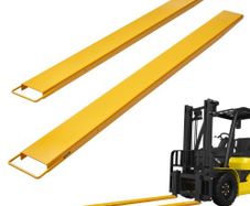 Pallet Fork Extensions, 96" Length 5.5" Width, Heavy Duty Carbon Steel Fork Extensions for Forklifts, 1 Pair Forklift Extensions