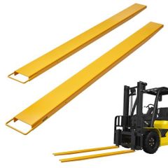 Pallet Fork Extensions, 96" Length 5.5" Width, Heavy Duty Carbon Steel Fork Extensions for Forklifts, 1 Pair Forklift Extensions