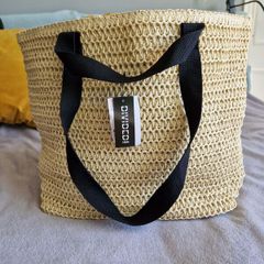 H&M Straw weekend bag