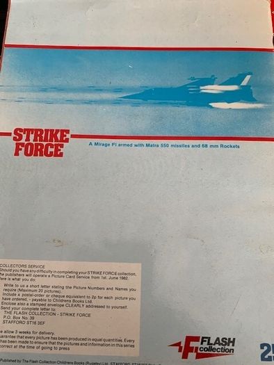 Strike Force Intelligence Report Sticker Album 1982, Incomplete - Collection