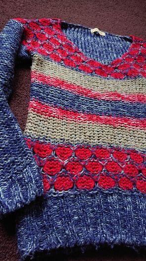 Blue/ Red Jumper  Size 8-12