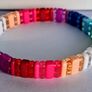 Vibrant Multi Coloured GeoBeads Bracelet Image 8