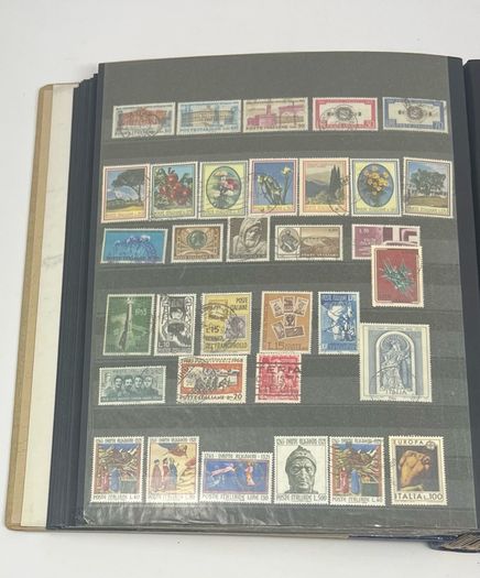 Collection: Cyprus, Greece, Italy and San Marino Stamps both mint an commemorative stamps on 41 pages