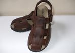 SALE!  stride rite - Angler Brown Leather Sandals - new