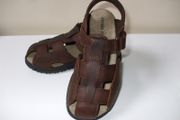 SALE!  stride rite - Angler Brown Leather Sandals - new