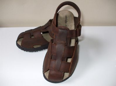 SALE!  stride rite - Angler Brown Leather Sandals - new