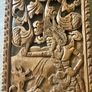 Balinese  Carved Wooden Panel Image 2