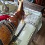 Beautiful Large Ceramic Horse and Cart with Large Barrel Postage Available Image 5