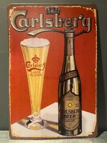 Carlsberg Tin Metal sign