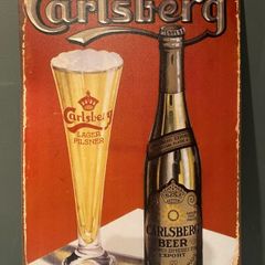 Carlsberg Tin Metal sign