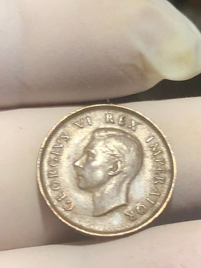 1943 South Africa 1/4d