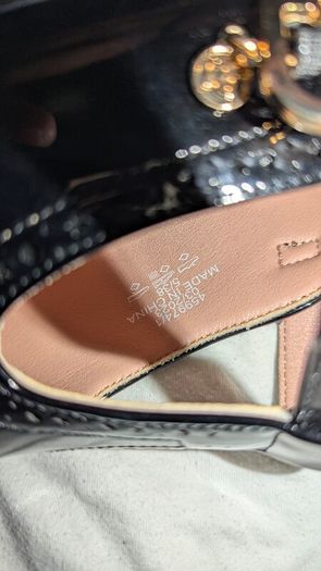 River Island Girls black mary jane heeled shoes UK5
