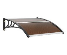 Awning Canopy 40" x 40", UPF 50+ Polycarbonate Entry Door Outdoor Window Awning Exterior, Front Door Overhang Awning for Sun Shutter, UV, Rain, Snow Protection, Hollow Sheet