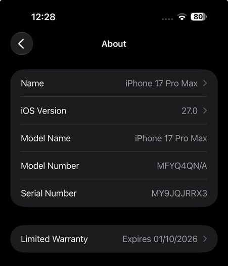 SIM Free iPhone 17 Pro Max 5G 512GB AI Phone - Silver
