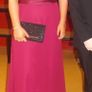 Beautiful burgundy long debs dress or bridesmaids dress. Image 3