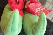 Elf christmas slippers