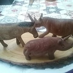 Three More Hand Crafted African Animals