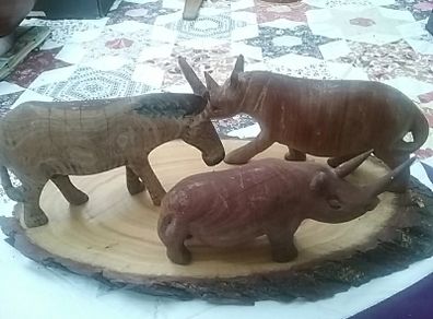 Three More Hand Crafted African Animals