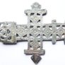 Vintage Large Coptic Cross Pendant, Replica Portland Art Museum Silver Plated (Cross length 3,5") Image 8
