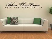 Bless this home sticker WALL STICKER