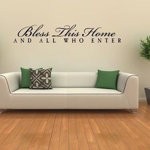 Bless this home sticker WALL STICKER