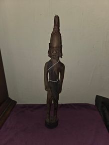 Vintage carved African Figure