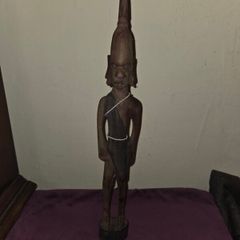 Vintage carved African Figure