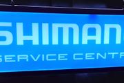 double sided light up SHIMANO (bike) sign