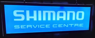 double sided light up SHIMANO (bike) sign