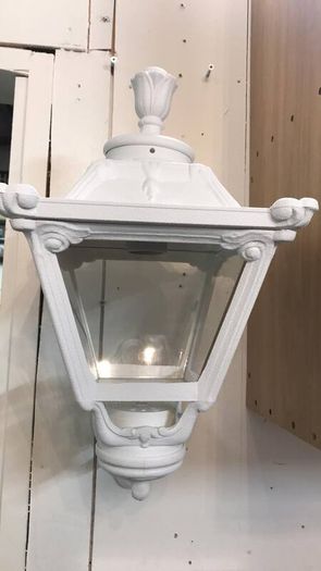 White Wall Lanten Wall Light Outdoor