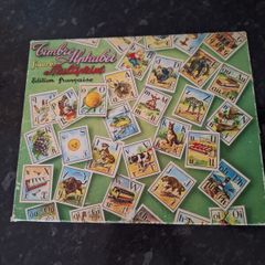 Vintage french wooden alphabet print game