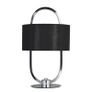 Led Table Lamp - Chrome & Opal, Black Shade Image 2