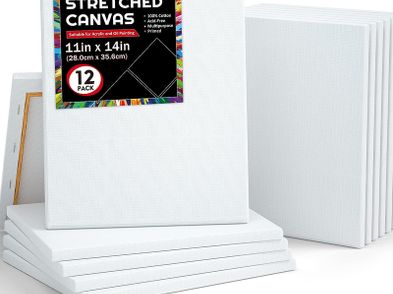 12 Pack Canvas For Painting Shuttle Art 11x14 Inches 28 X 36 Cm ...
