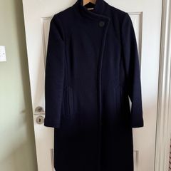 HOBBS wool coat, navy in immaculate condition
