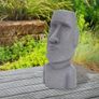 Easter island head figure Moai Rapa NUI Head Figurine High , cast stone resin Image 5
